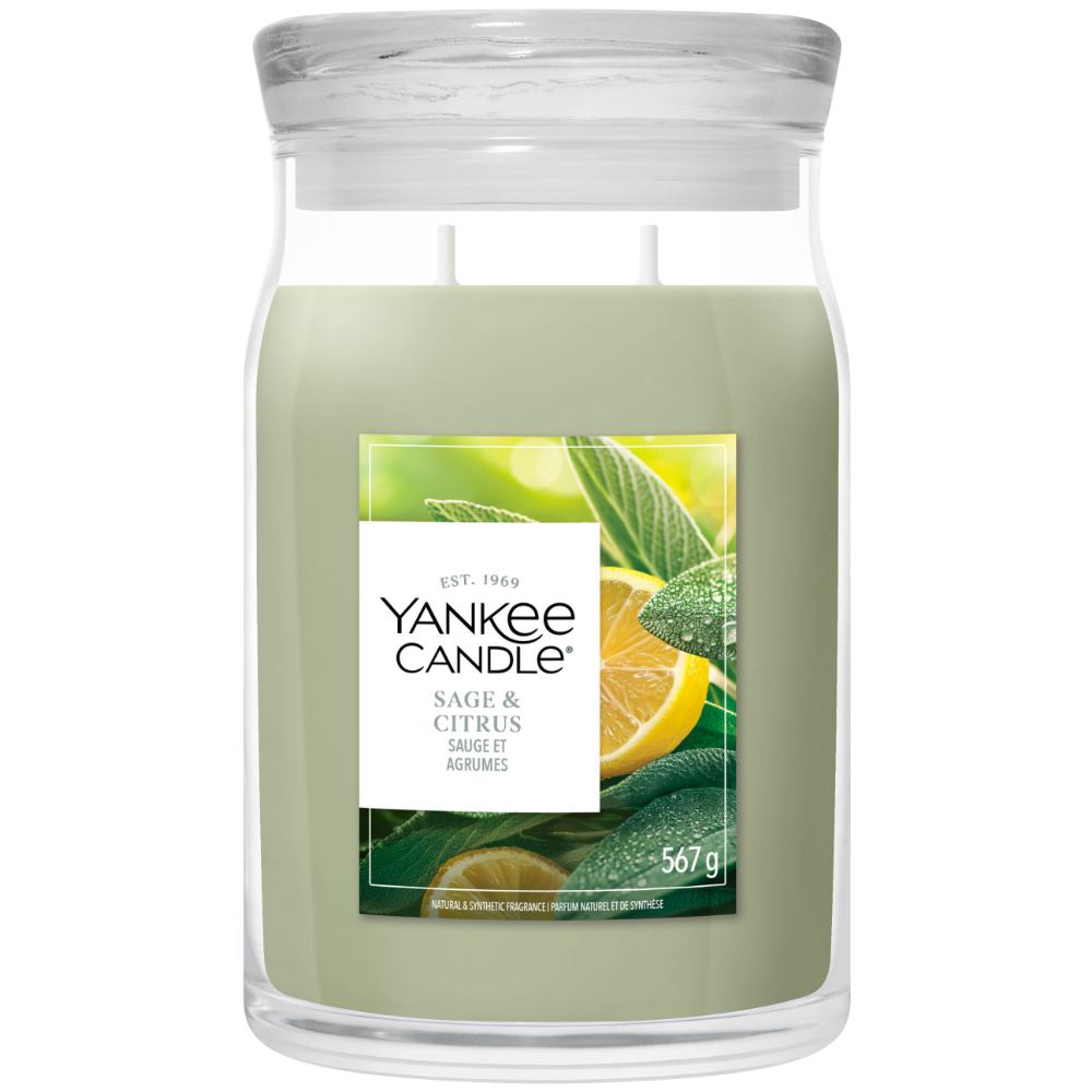 Yankee Candle Sage & Citrus Large Signature Jar Candle