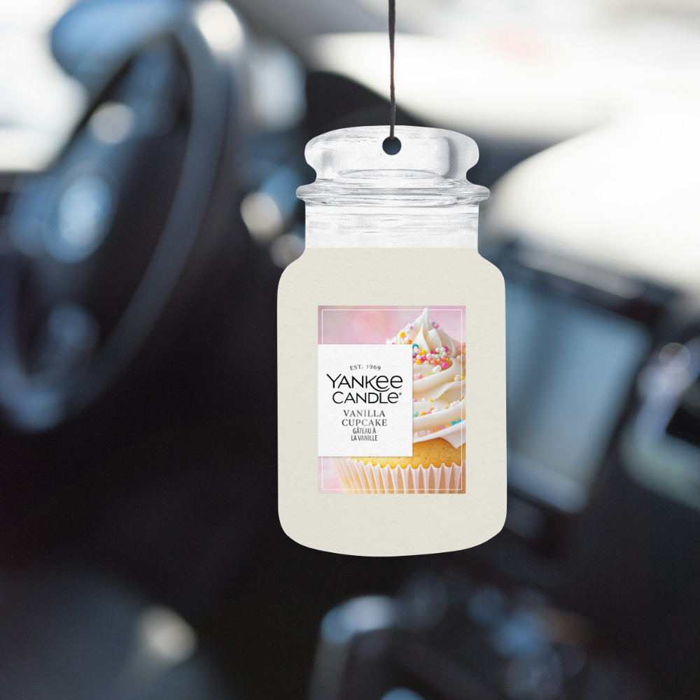 Yankee Candle Vanilla Cupcake Paper Car Jar Air Freshener