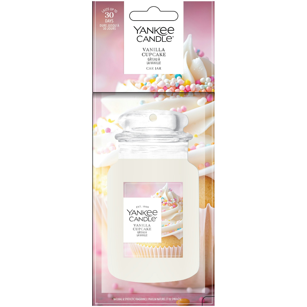 Yankee Candle Vanilla Cupcake Paper Car Jar Air Freshener